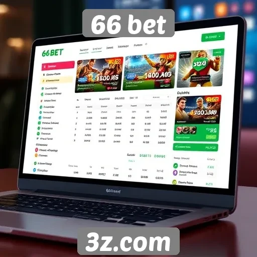 Interface e usabilidade do site de apostas 66 bet