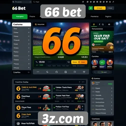 Análise da interface do usuário do site 66 bet